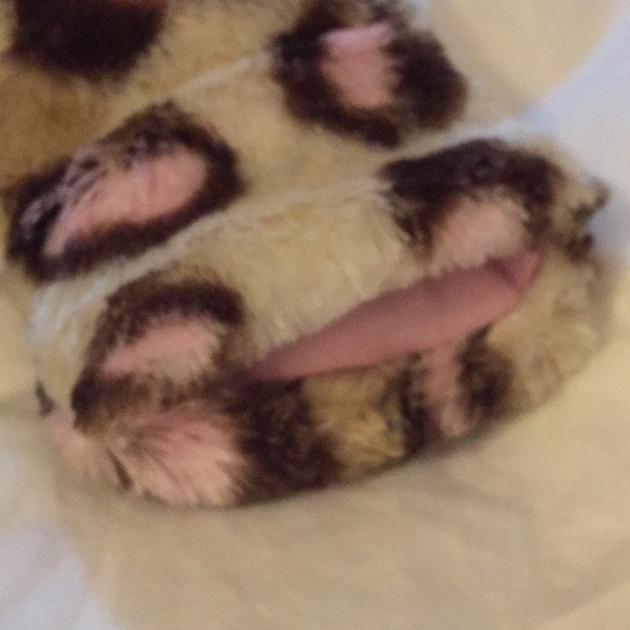 Soft winter snowsuit for baby pink leopard - Picture 4 of 6